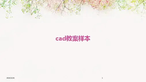(2024年)cad教案样本