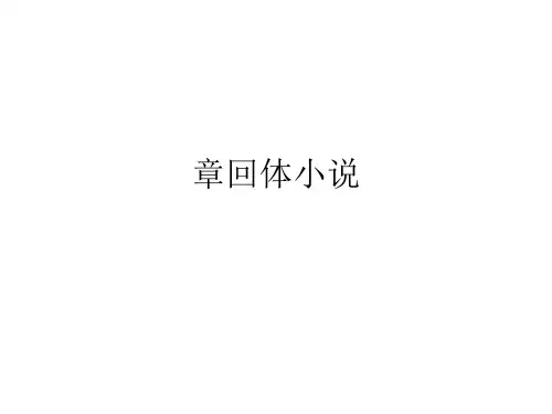 章回体小说