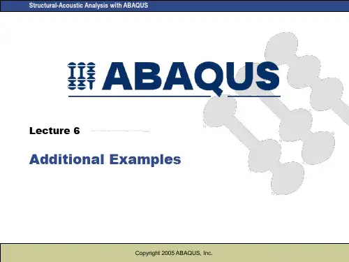 ABAQUS声学分析-acoustics-lecture6