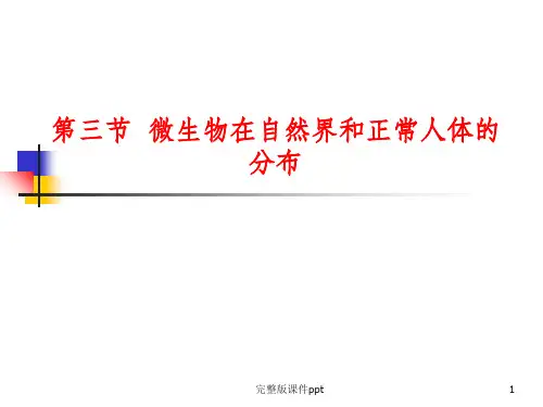 《微生物的分布》PPT课件