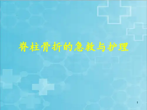 脊柱骨折的急救与护理新ppt课件