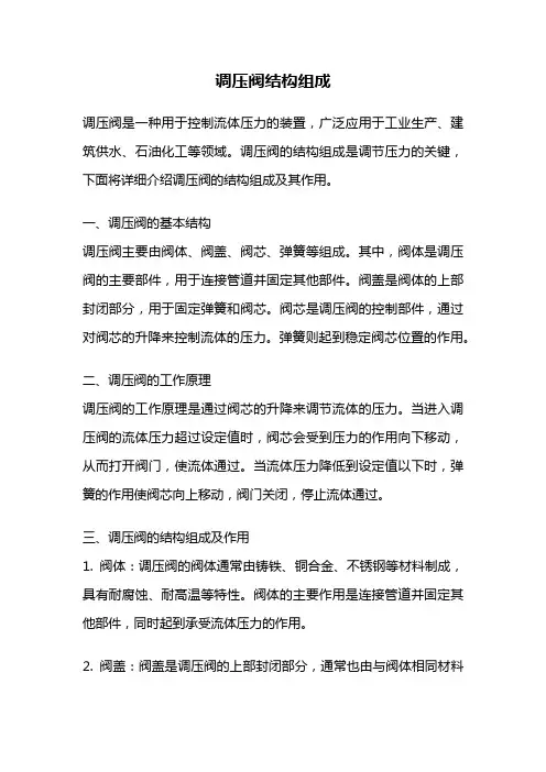 调压阀结构组成