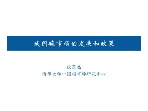 我国碳市场的发展和政策(ppt文档可编辑修改)
