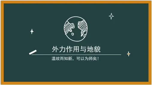 高三地理一轮复习课件外力作用与地貌