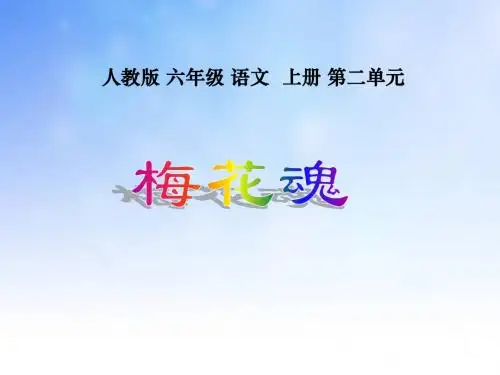 人教版梅花魂ppt课件演示文稿