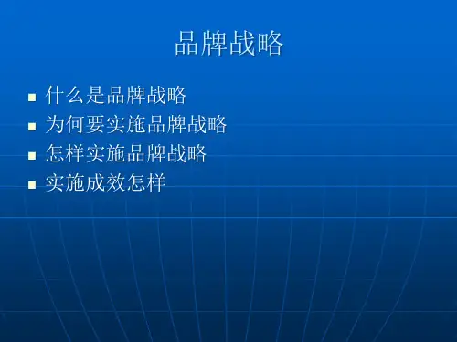 什么是品牌策略