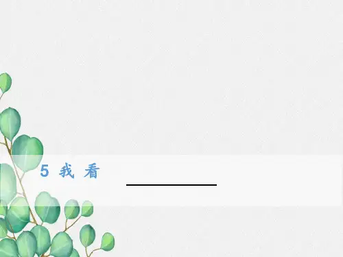《我看》原创课件 2021年公开课获奖课件