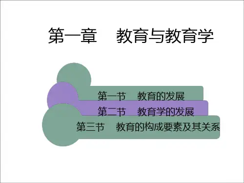 教育学第一章-33页PPT资料