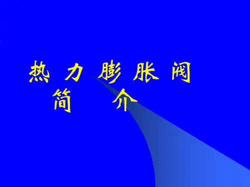 热力膨胀阀相关知识