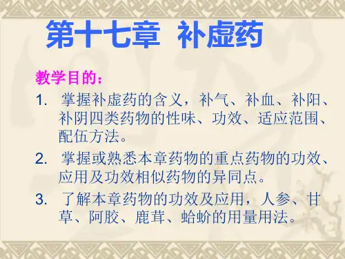 中药学-补虚药