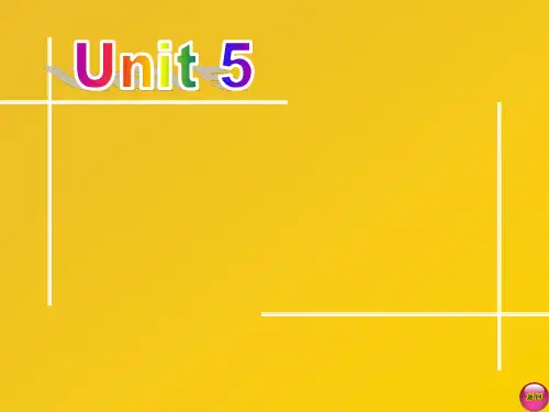 新编实用英语Unit5分析解析
