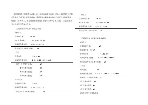 竖向荷载作用下框架结构的内力计算