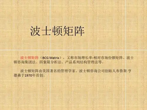 波士顿矩阵讲解精编版