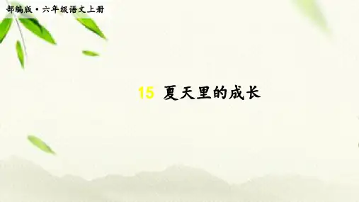 六年级语文上册第五单元课件