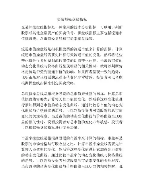交易师操盘线指标