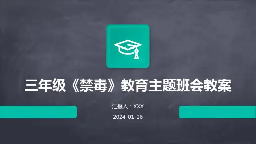 三年级《禁毒》教育主题班会教案