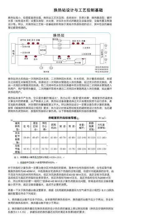 换热站设计与工艺控制基础