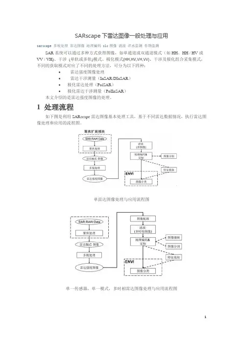 SARscape数据处理