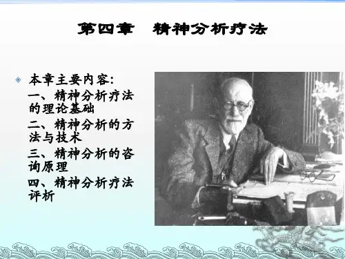 《精神分析疗法》PPT课件