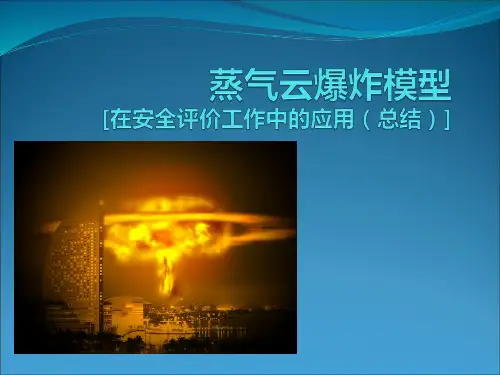 蒸气云模型在安全评价工作中的应用-文档资料