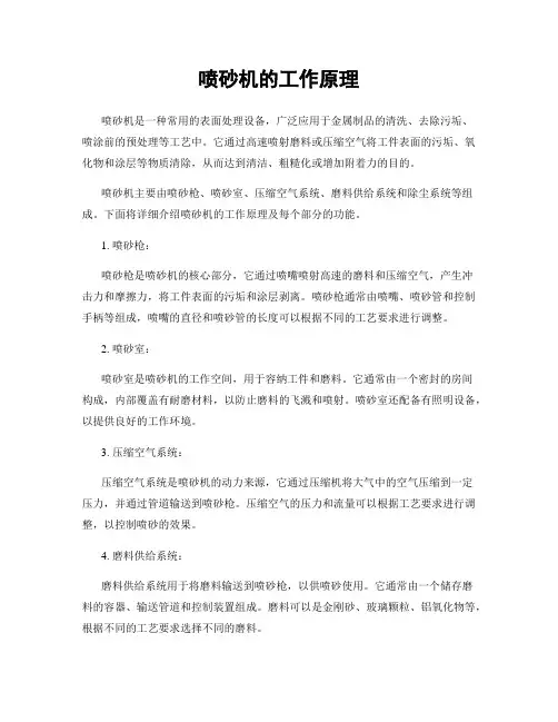 喷砂机的工作原理