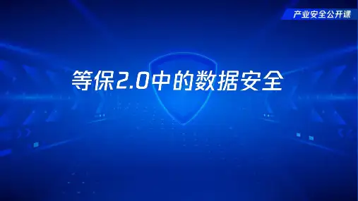 等保2.0中核心数据安全要求解读