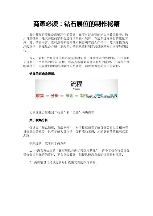 商家必读：钻石展位的制作秘籍