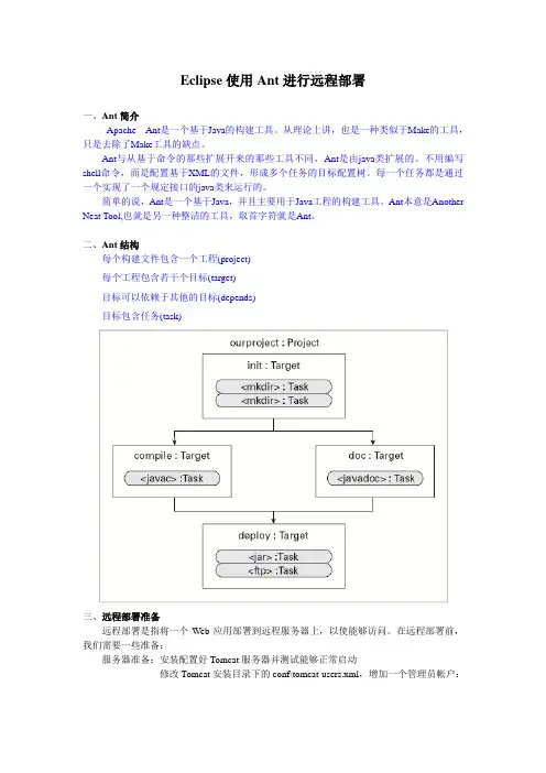 Eclipse使用Ant进行远程部署