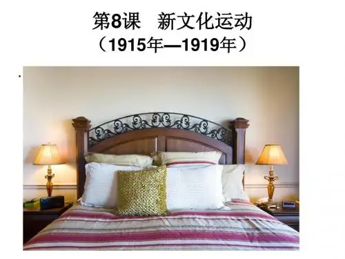 岳麓版八年级历史上册《新文化运动》简明课件
