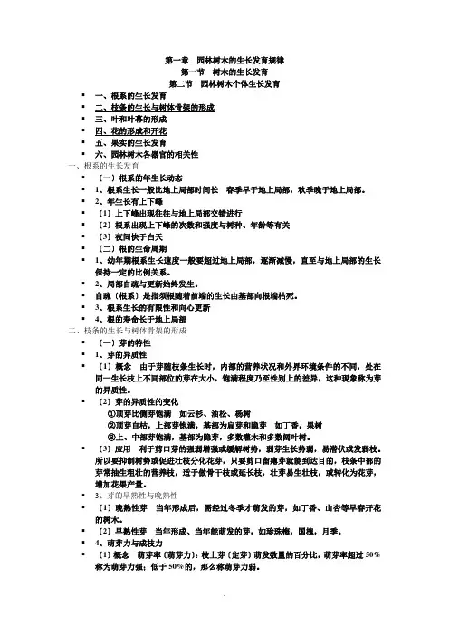 园林树木栽培学笔记 