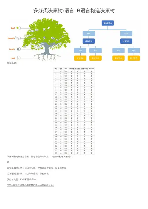 多分类决策树r语言_R语言构造决策树