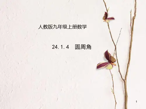 九年级数学上册 24.1.4 圆周角课件 (新版)新人教版.ppt