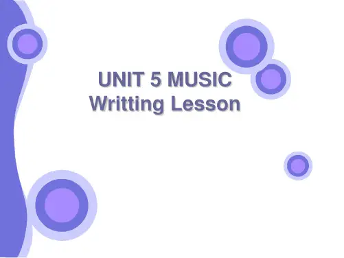 人教课标版高中英语必修2 Unit5_写作课_公开课课件(二)