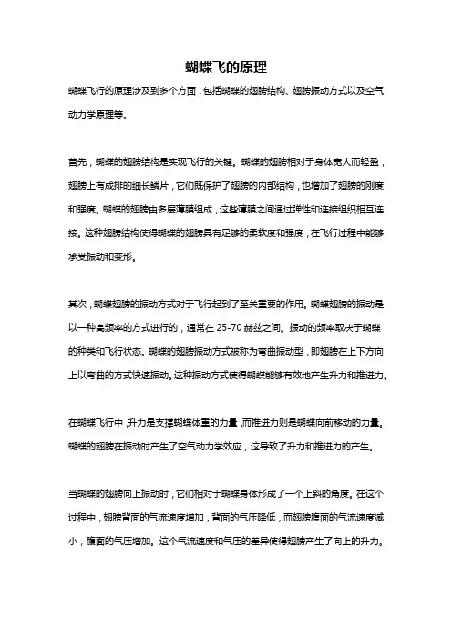 蝴蝶飞的原理