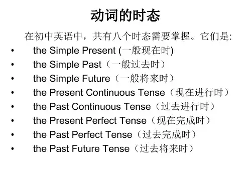 人教版中考英语复习动词的时态课件(36张)