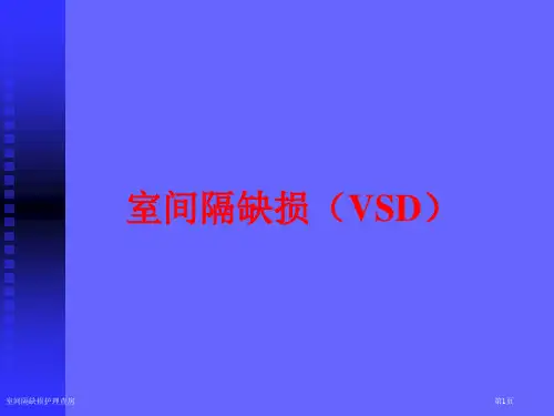 室间隔缺损护理查房专家讲座