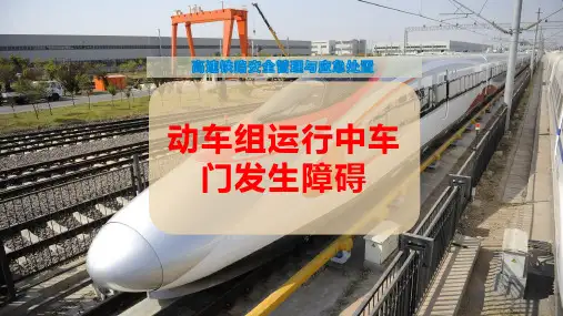 动车组运行中车门发生障碍
