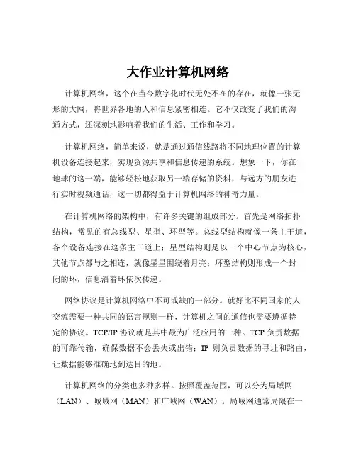 大作业计算机网络