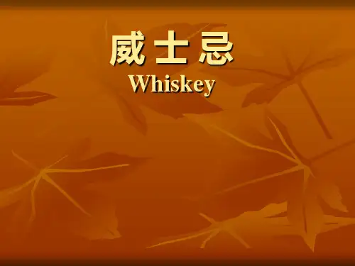 威士忌精品PPT课件