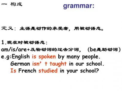 高中英语人教版必修一第二单元 Grammar课件(共18张PPT)