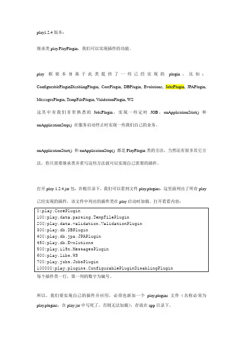 play框架plugin简单说明及例子