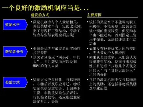 【摘选】麦肯锡-工商银行业绩管理体系使用手册