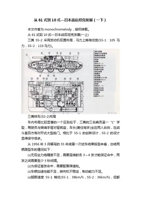 从61式到10式—日本战后坦克发展（一下）