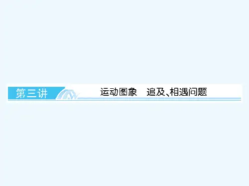 2021届《与名师对话》高考新课标高中物理一轮复习课件：1.3运动图像、追击、相遇问题（人教必修1）