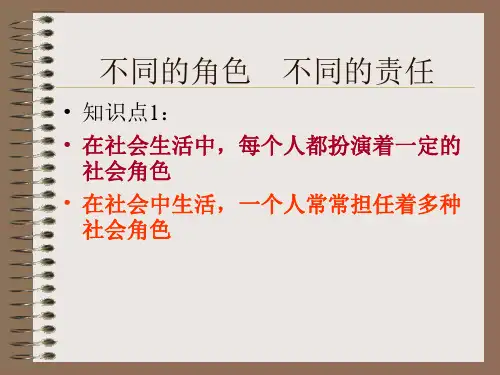 不同的角色不同责任