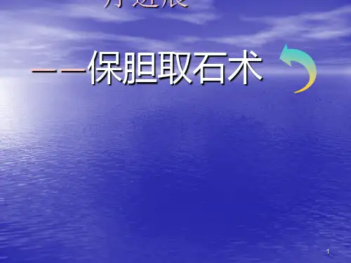 保胆取石PPT课件