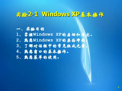 大学计算机基础实验指导与习题  第2章 Windows操作系统
