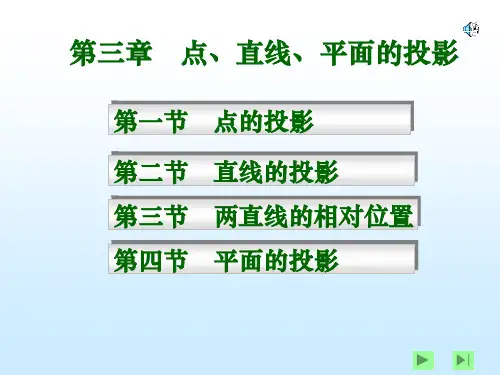 点线面的投影ppt课件