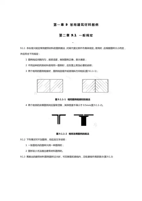 常用建筑材料图例
