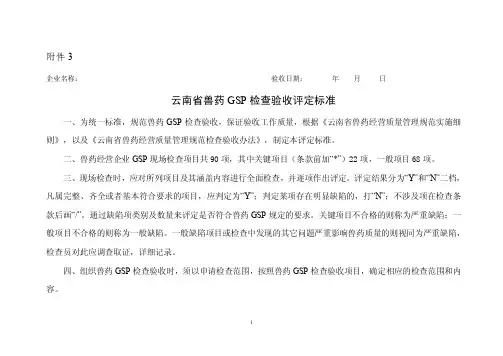 兽药GSP检查验收评定标准.doc